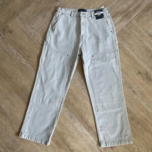 Abercrombie & Fitch Light Gray Athletic Baggy Pants